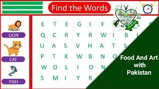 Find The Words | Food And Art with Pakistan #findtheword #foodandartwithpakistan