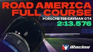 iRacing | Porsche 718 Cayman GT4 -  Road America Full Course - FTSCC Week 11 | Hotlap