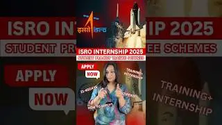 ISRO Internship 2025 🚀 Apply Now !
