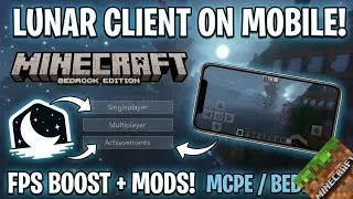 Lunar client for MCPE 1.21+ | best fps boost client | minecraft pe