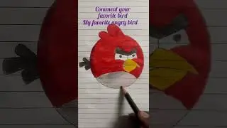 Angry Bird drawing | how to draw angry bird for beginners | #shorts #youtubeshorts #yourskilltime