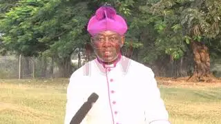 Archbishop Kaziimba congratulates the Kabaka on 30 years