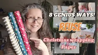 Stop! Don't Throw Away Your Christmas Wrapping Paper! 🎄✨ ​#Upcycling #ChristmasDIY #ZeroWaste #craft