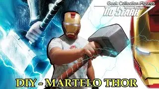 COMO FAZER O MARTELO DO THOR - DIY papercraft