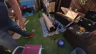 Budget boating making a cabin sole from a pallet