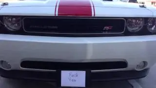 dodge challenger hideaway License Plate Frame