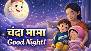 Sweet Dreams with Chanda Mama 🌙 | माँ की लोरी | Kids Bedtime Song