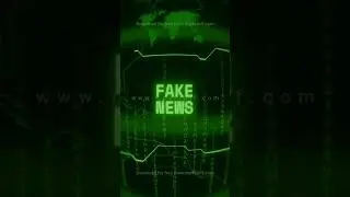 FAKE NEWS   Retro CRT green screen glitch text animation