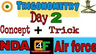 Trigonometry full concept for Air force & NDA |Course 4 force|.