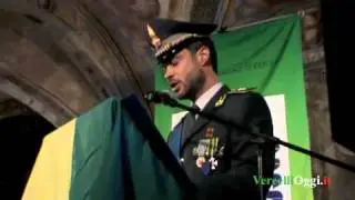 FIAMME GIALLE - Il discorso del Comandante Ten.Col. Pucciarelli