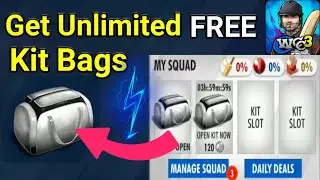 WCC3 | Get Unlimited Free Kit Bags | Unlock Skilled Players|Free Rewards World Cricket championship3