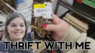 Come Thrift Shopping With Me For Sewing Goodies!