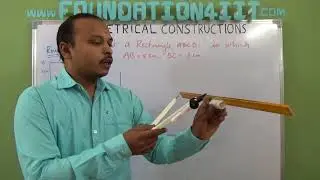 How to Construct a Rectangle When its two adjacent sides are given