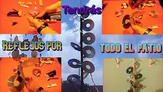 Juguete de viento con cds y corchos. Molinillo de viento vertical - Reciclando.