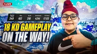 18 KD SOON ! #conqueror #shortsfeed #shortlive #bgmi #pubgmobile #live