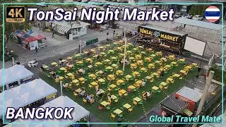 Ton Sai Night Market Bangkok Streetfood and Beer Garden Bearing BTS 🇹🇭 Thailand