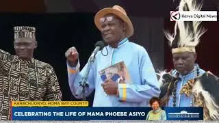 President Ruto Surprised as Luo Dirges Fill the Air at the Burial Service of Dr. Phoebe Asiyo!