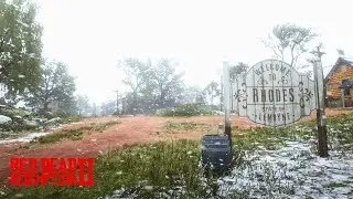 Snowy RHODES First Person Walk Cinematic - Red Dead Redemption 2 (4K)