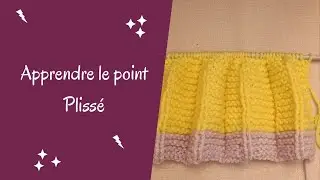Point plissé au tricot