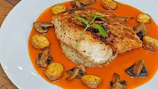 Yellow Edge Grouper with Tomato Saffron Fumet (Chef Recipe)