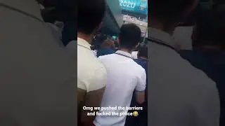 ENGLAND FANS BREAKING INTO WEMBLEY STADIUM