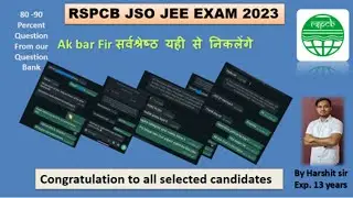 Rspcb JSO result Cut Off For Dv