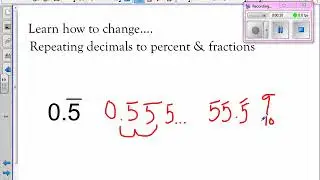repeating decimals to percents