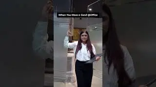 When You Have a GenZ at Office #FunnyReels #genz #KitchenDesign