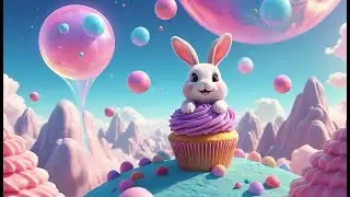Cupcake Bunny&rsquo;s Bubblegum Adventure | Sweet Bunny Song for Kids | Bounce, Pop & Sing Along