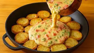 Quick & Easy PIZZA| Potato Pizza Ready in 5 Minutes!