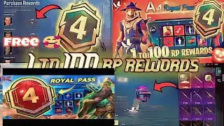 new Royal pas a4 free royal pas 1. to 100 | Rp rewards PUBG.