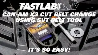 FastLab UTV Can-Am X3 belt change using the STV belt tool. It's so easy!!
