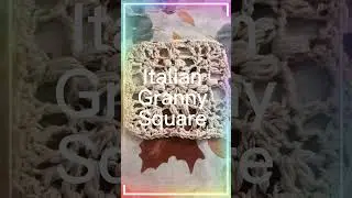 Vintage Crochet Pattern: Italian Granny Square🟩 ⬜🟥#grannysquare