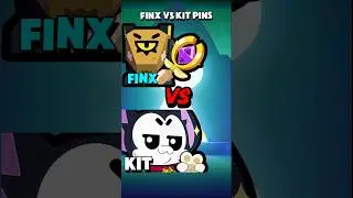 Finx Vs Kit Pins 🐱📦🤔 #brawlstars #shorts