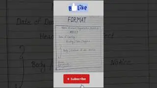 Notice  Made Easy ✨ | Notice Writing Full Formats | 1 minute notice writing format#short@mrbeast