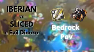 Bedrock Pov | Albion Online | IBERIAN vs SLICED e Evil DINOCO