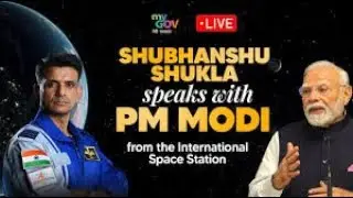 Prime Minitser Modi interacts with Astronaut Shubhanshu Shukla.