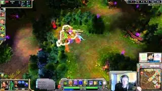 Bjergsen - Nidalee vs Akali Mid Challenger Ranked solo queue