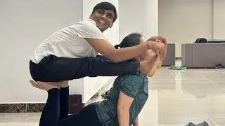 Partner/Pair Yoga Poses & Fun 🤩| Beginners AcroYoga Tutorial✨Some Easy AcroYoga Poses for Everybody