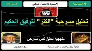 الثانية بكالوريا آداب و علوم إنسانية ـ المسرحية : نص تطبيقي ـ تحليل مسرحية الكنز لتوفيق الحكيم