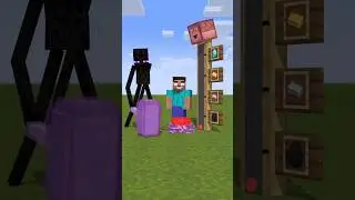 HELP Enderman To Power Up And Get Lots of Diamonds #shorts #trending #friendship #fyp