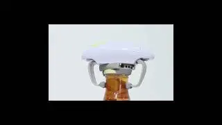 Desfacator automat de capace borcane de diverse marimi, cu baterii, pentru seniori, alb