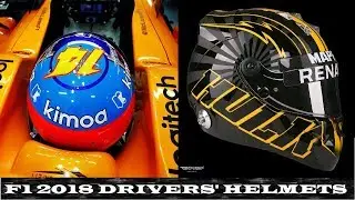 Formula 1 2018 - All Drivers' Helmets