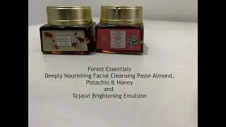 Очищающая паста для лица Forest Essentials с миндалем, фисташками и медом и осветляющей эмульсией Tejasvi