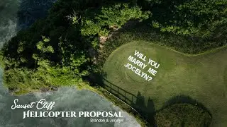 💍 Sunset Cliff Helicopter Proposal in Bali | She Said YES in the Sky! 🌅🚁Brandon & Jocelyn