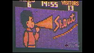 Bills SHOUT! on Rich Stadium scoreboard 1989
