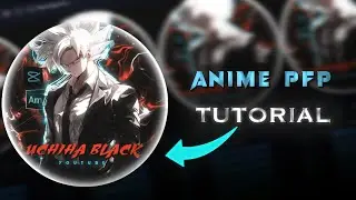 Anime PFP Tutorial 🔥 | Tutorial + XML | Alight Motion | UCHIHA BLACK |