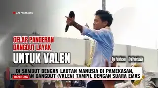 di sambut dengan lautan manusia di pamekasan, pangeran dangdut 