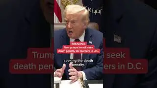 BREAKING: Trump says he will seek death penalty for murders in D.C.