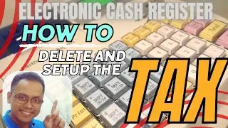 Electronic Cash Register M3000 How to Program TAX  and delete TAX